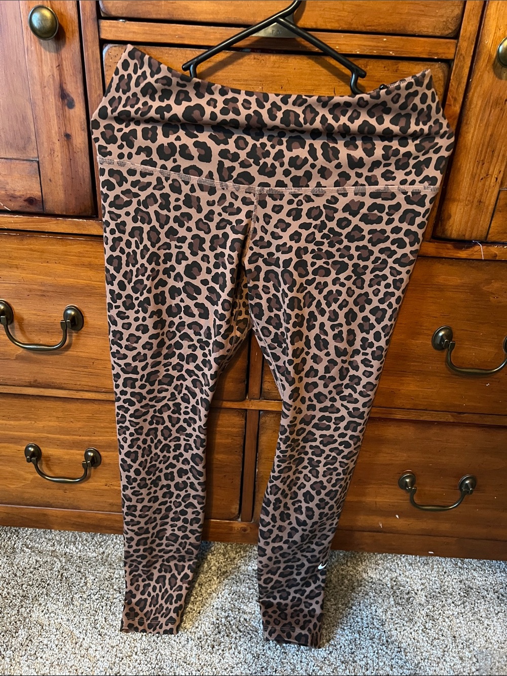 Nike Brown Leopard Print Leggings